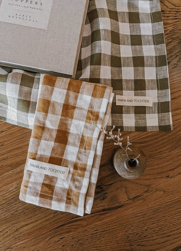 Mama and Tochter Pure French Linen Tea Towel
