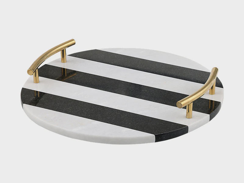 Maxwell and Williams Belgravia Marble Serving Tray Round 35cm