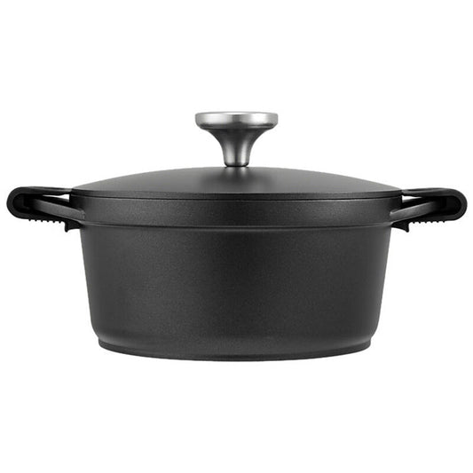 Maxwell and Williams Cast Lite Non-Stick Casserole 20cm / 2.4L Black Gift Boxed