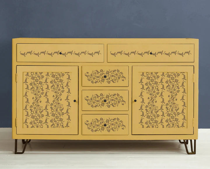 Annie Sloan Stencil Paisley Floral Garland