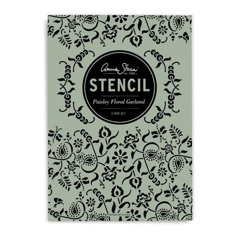 Annie Sloan Stencil Paisley Floral Garland