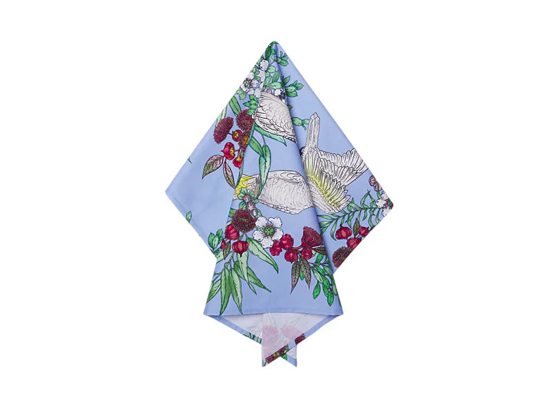 Maxwell and Williams Eloise Short Native Grace Yellow Crested Cockatoo Tea Towel 50x70cm
